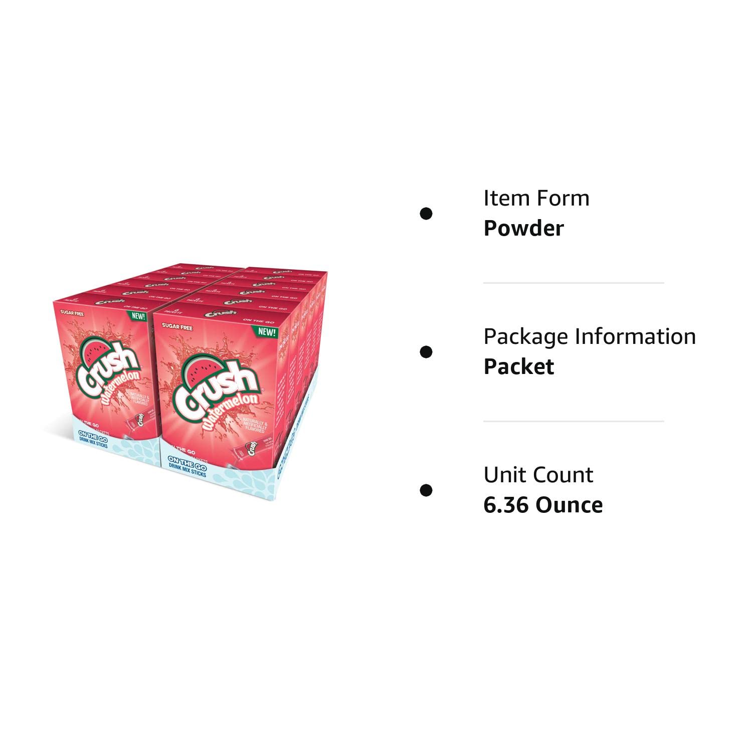 Orange Crush- Powder Drink Mix - Sugar Free & Delicious, Makes 72 flavored water beverages - Image 7